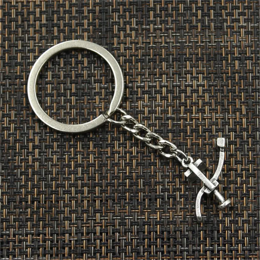 Fashion dentists bed treatment center 20*24mm Pendant 30mm Key Ring Chain Silver Men Car Gift Souvenirs Keychain Dropshipping