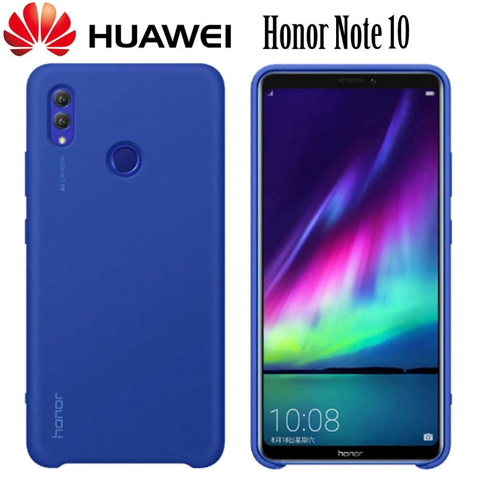 

Huawei Honor Note 10 Back Cover Case 100% Original Brand Huawei Honor Note10 Liquid Silicon Protectiver Smart Phone Funda Case
