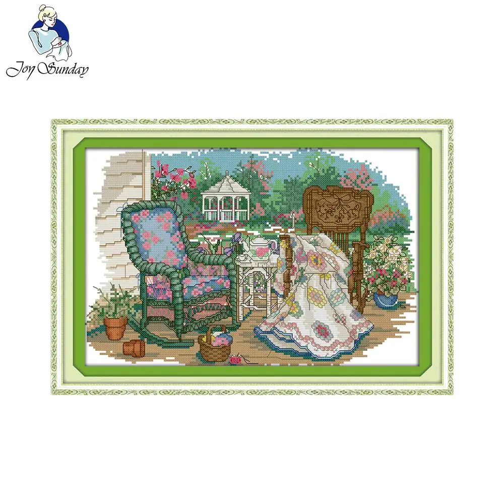 Joy Sunday The Grandmother Cane Chair Cross Stitch Cotton Needlework
