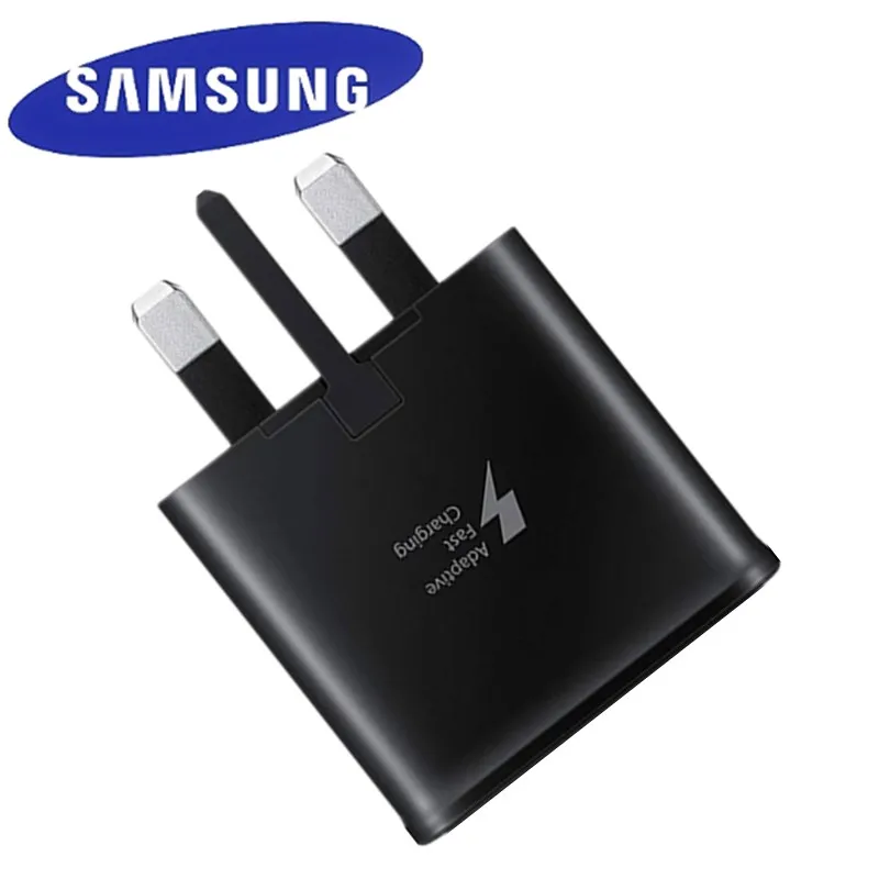 Оригинальные samsung адаптивного Fast Зарядное устройство USB быстрый адаптер 1,2/1,5 M TYPE C кабель для Galaxy S8 S9 плюс Примечание 8 9 A3 A5 A7 - Тип штекера: Only UK charger
