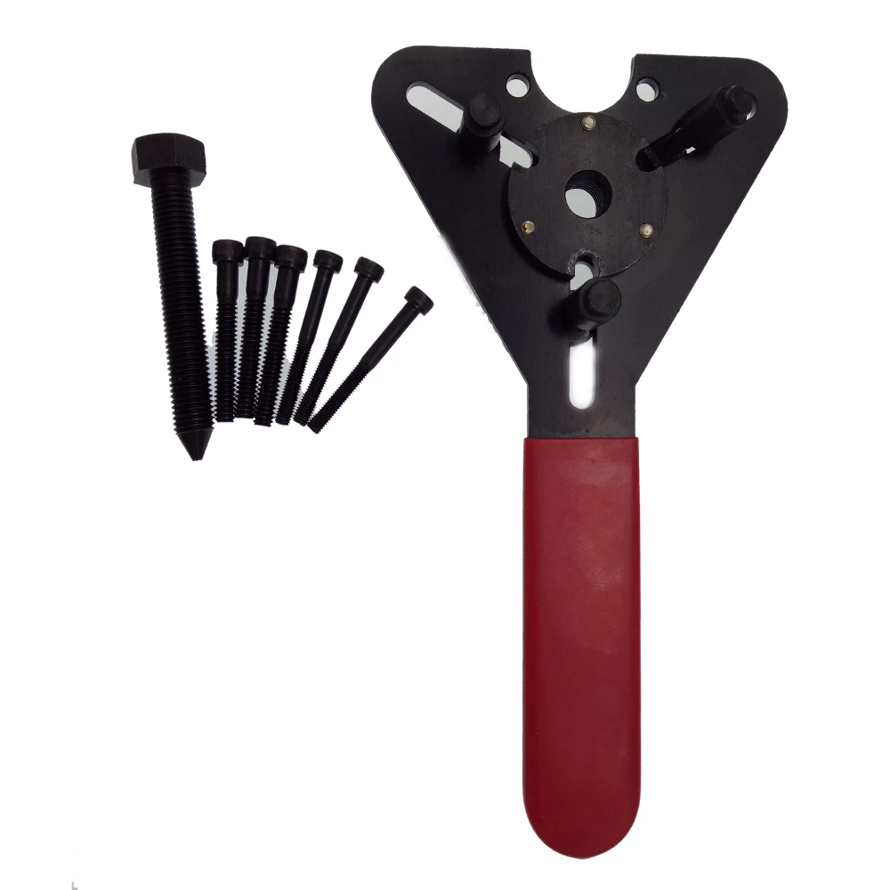 

1 Set Auto Air Conditioning Compressor Repair Tool Manual Fixed Clutch Sucker Wrench R134a Dual-use Wrench Tools