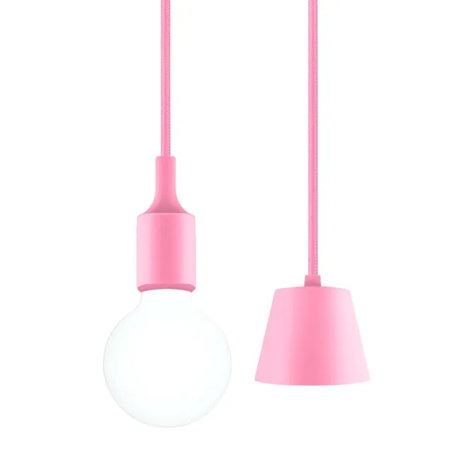 pink led hanging light ceiling pendant lamp kit with g95 led globe light bulb cool white - Hanging Lamp Kit pink led hanging light ceiling pendant lamp kit with g95 led globe light bulb cool white - Hanging Lamp Kit