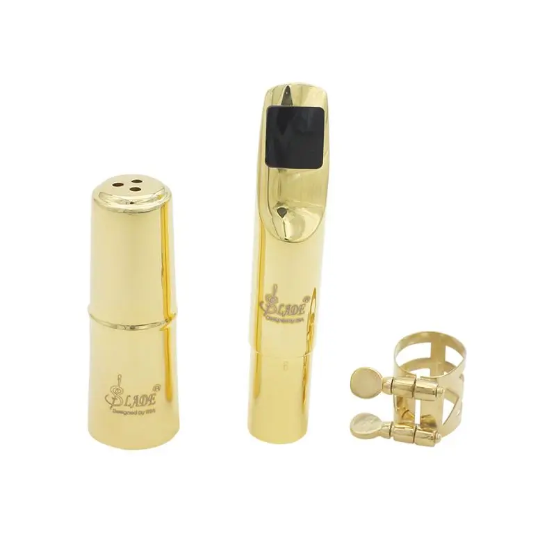 

1 PC SLADE Tenor Saxophone Gold plated Metal nozzle Mouthpiece for Jazz music