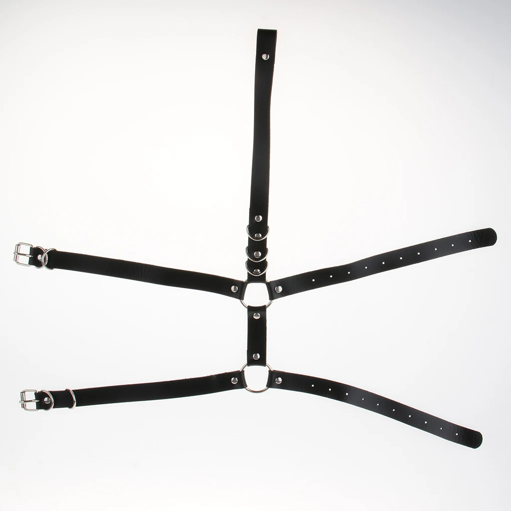 Sexy  Handmade Punk Rock Goth Bow Garter Belts Leg Ring with 5 Suspenders Straps and Detachable O-ring leg Harness