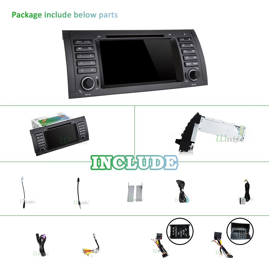 Excellent DSP IPS screen Android 9.0 4G RAM 64G ROM Car GPS Radio For BMW E39 E53 X5 M5 Multimedia Stereo Navigation DVD PLAYER 2