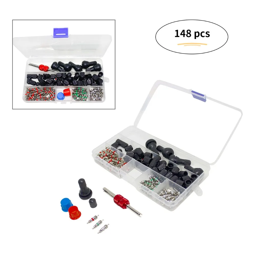 Tire Repair Tool Set Air Valve Cap Valve Core tools Dual Head Valve Core Remover car Accessories