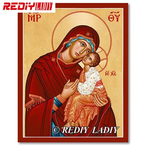 Rediy ladiy Алмазная картина вышивка крестиком религия икона наша леди картина Алмазная вышивка полная квадратная Алмазная мозаика картины - Цвет: MF78265