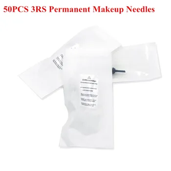 

50 pieces/Lot 3RS Permanent Makeup Eyebrow Tattoo Needles for 600D-G Rotary Eyebrow Tattoo Machine Pen