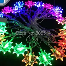 [Seven Neon], 110 В/220 В, в форме звезды аниса, 4 м, 20 светодиодов, вечерние/Рождественские/декоративные/праздничные светодиодные гирлянды, светильник