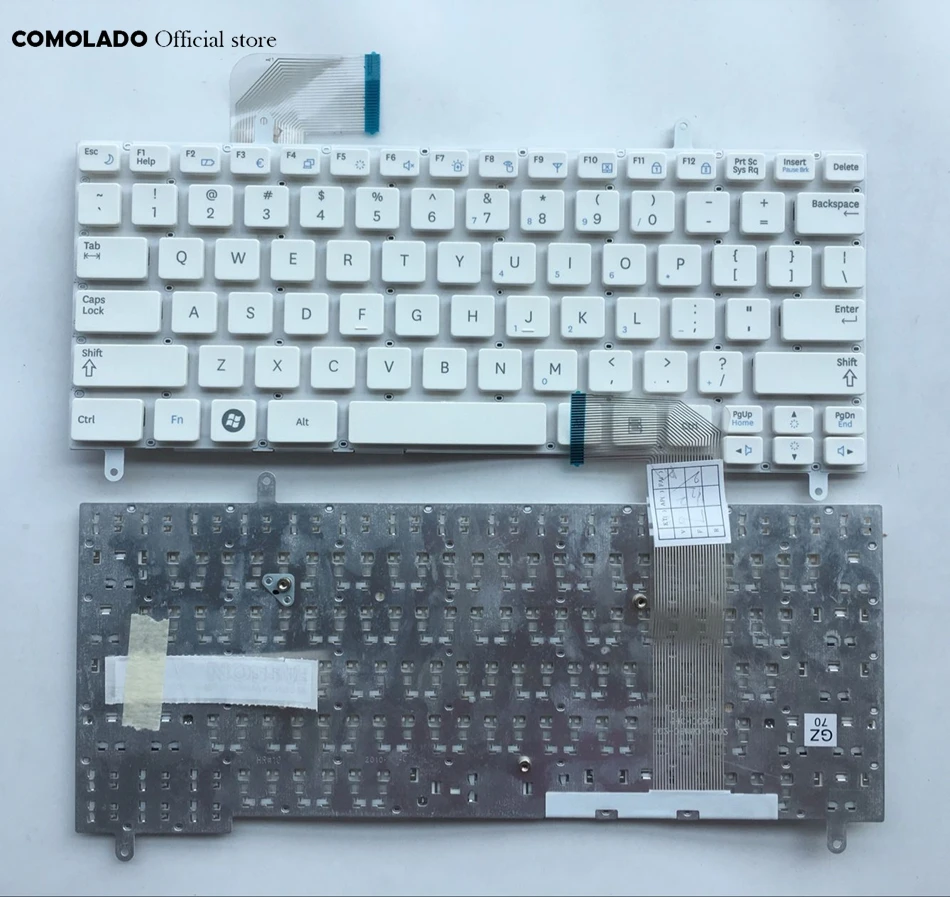 

US English Keyboard For SAMSUNG N210 N220 N220P N315 N260 white laptop keyboard US Layout