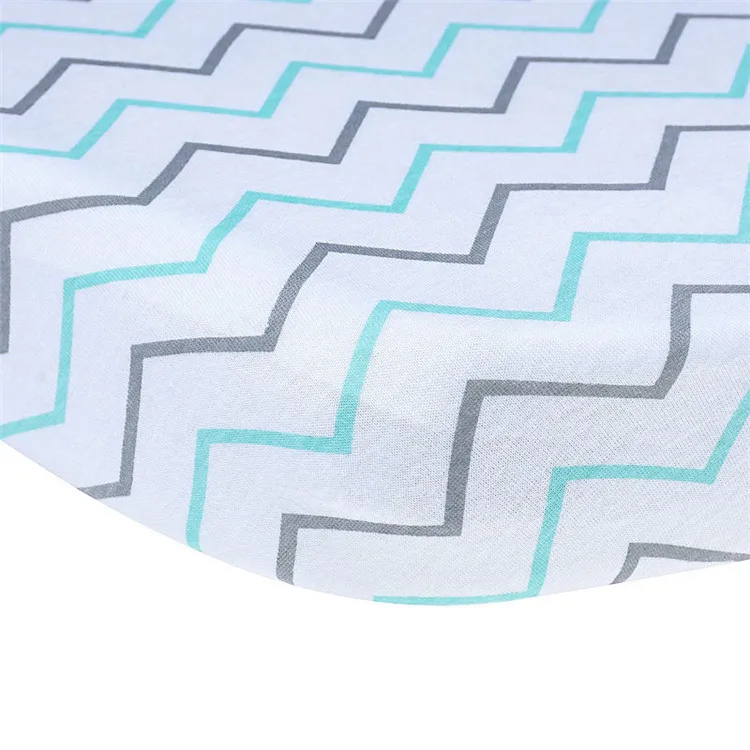 

Printed Crib Sheets Set 100% Natural Cotton Toddler Sheet Set Mattress Cover Protector for Baby Woven Paddy Fitted Sheets
