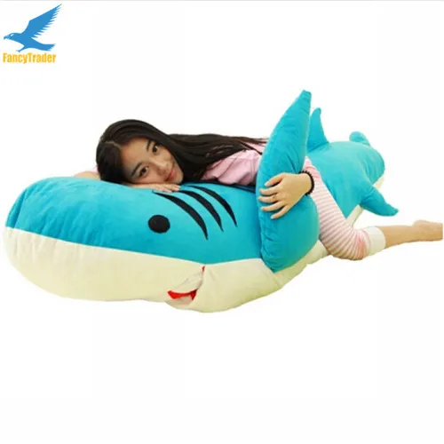 Fancytrader Huge Giant Shark Sleeping Bag Beanbag Sofa Bed Carpet Tatami Plush Stuffed 2 Colors FT90358 (2)