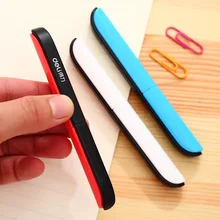 deli 0600 portable scissors paper-cutting pocket scissors folding safety scissors