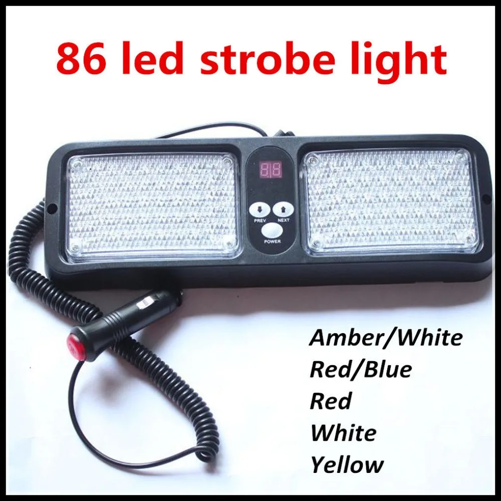 86 LED Super Bright Car Visor Lights Autos Sun Visor flash Light