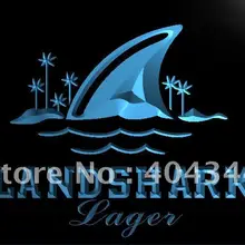 LE158-Landshark Большой Пивной бар Pub NR светодиодный неоновый свет знак
