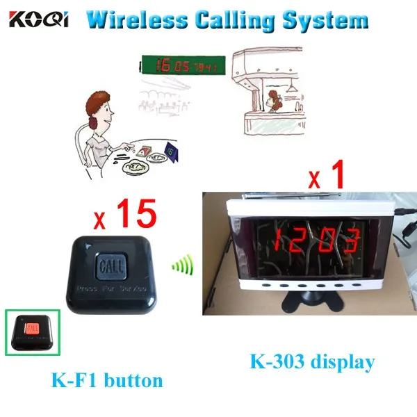 K-303+K-F1 1+15 Paging System Wireless