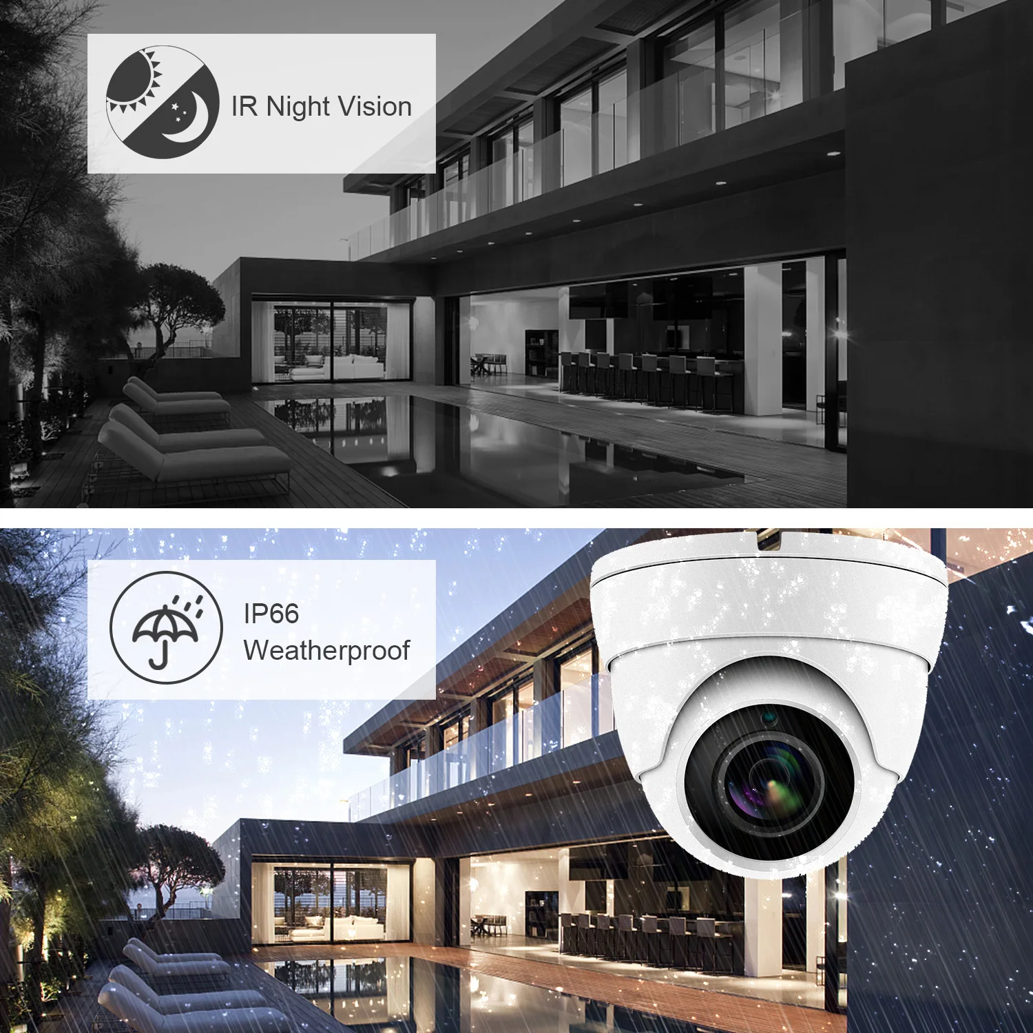  UniLook (Hikvision Compatible) 5MP Dome POE IP Camera With Audio Home/Outdoor Security Night Vision