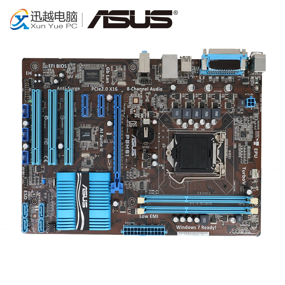

Asus P8H61 Desktop Motherboard H61 Socket LGA 1155 i3 i5 i7 DDR3 16G ATX On Sale