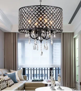 

American retro minimalist bedroom lamp iron Village Restaurant chandelier chandelier warm personality study