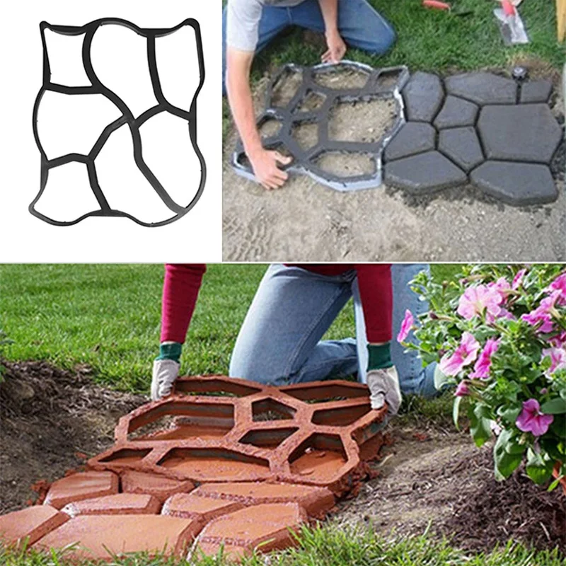 Geometric Shape Plastic Path Maker Mold Practical Reusable Durable DIY