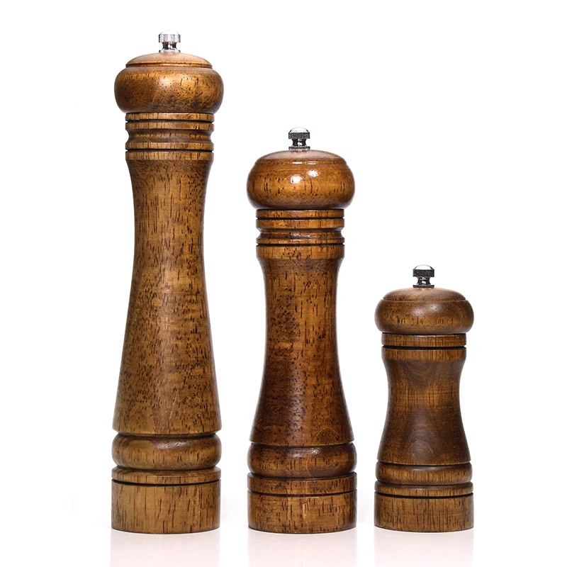 Salt and Pepper Mills Pepper Mill with Strong Adjustable Grinder