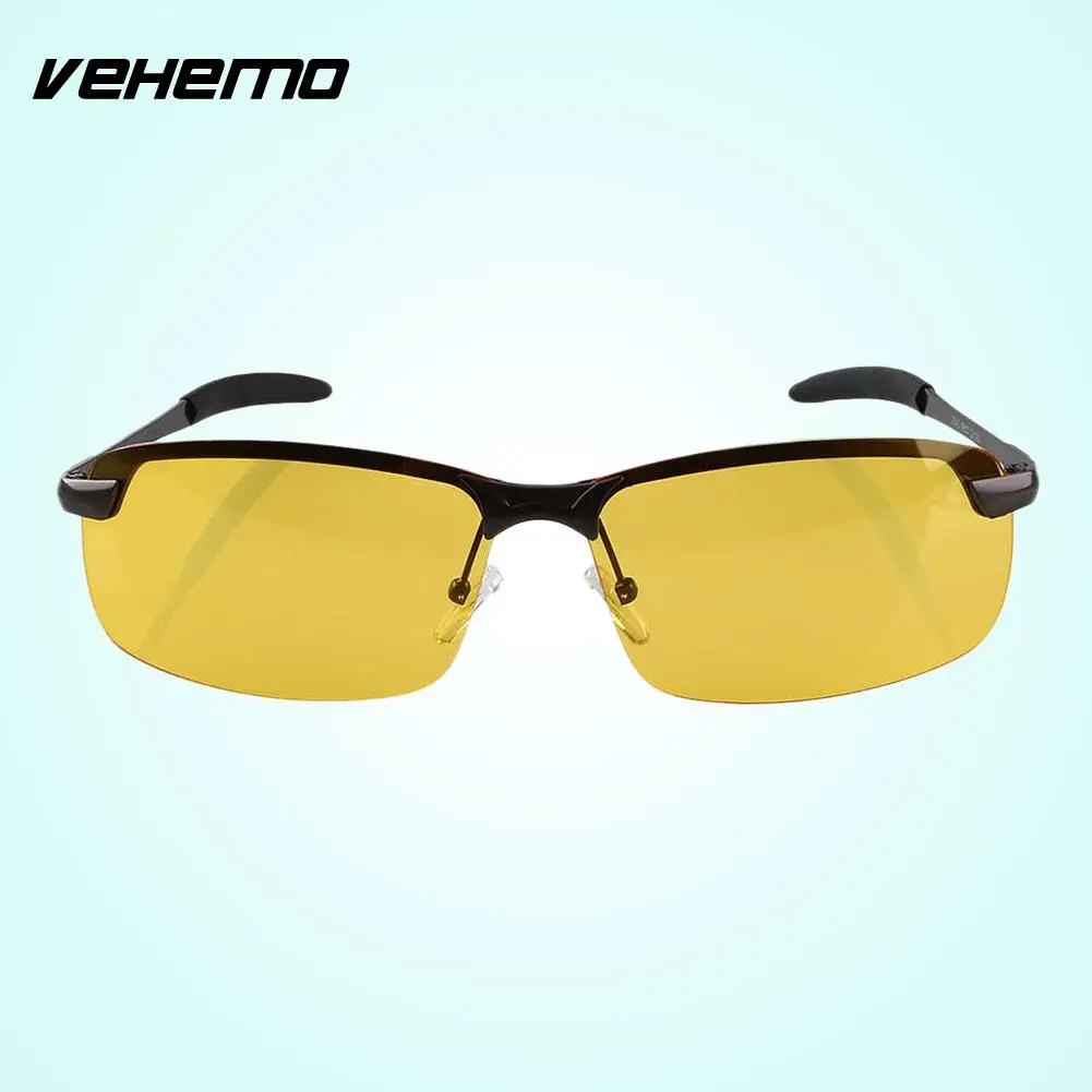 

Mens Sports Night Driving Anti Glare Polarized Yellow Driver Glass Sunglasses
