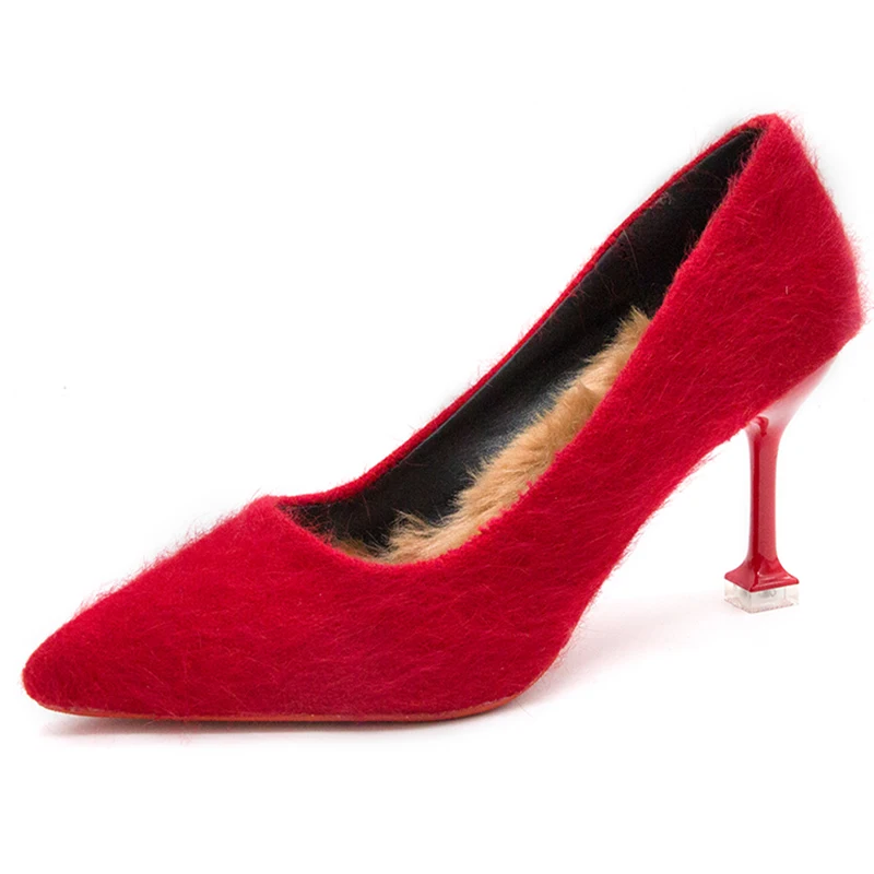 

2018 HOT Women Shoes Pointed Toe Pumps Patent Leather Dress High Heels Boat Shoes Wedding Shoes Zapatos Mujer Black wine red