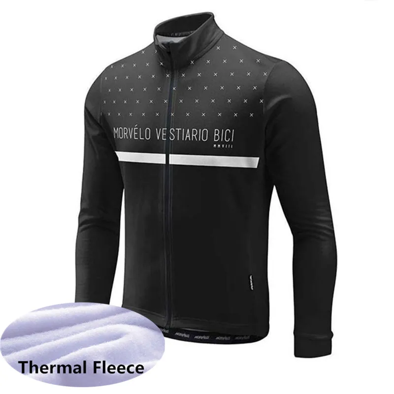 cheap 2019 Men Cycling Jerseys Winter Thermal Fleece Mountain Bike shirt long sleeves Sportswear Super Warm mtb Bicycle Clothing K2906