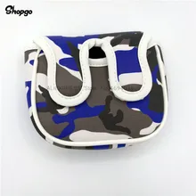 Камуфляжная синяя колотушка для гольфа Putter Cover 14x12 см наружная Водонепроницаемая Крышка для гольфа с магнитной застежкой для мужчин и женщин
