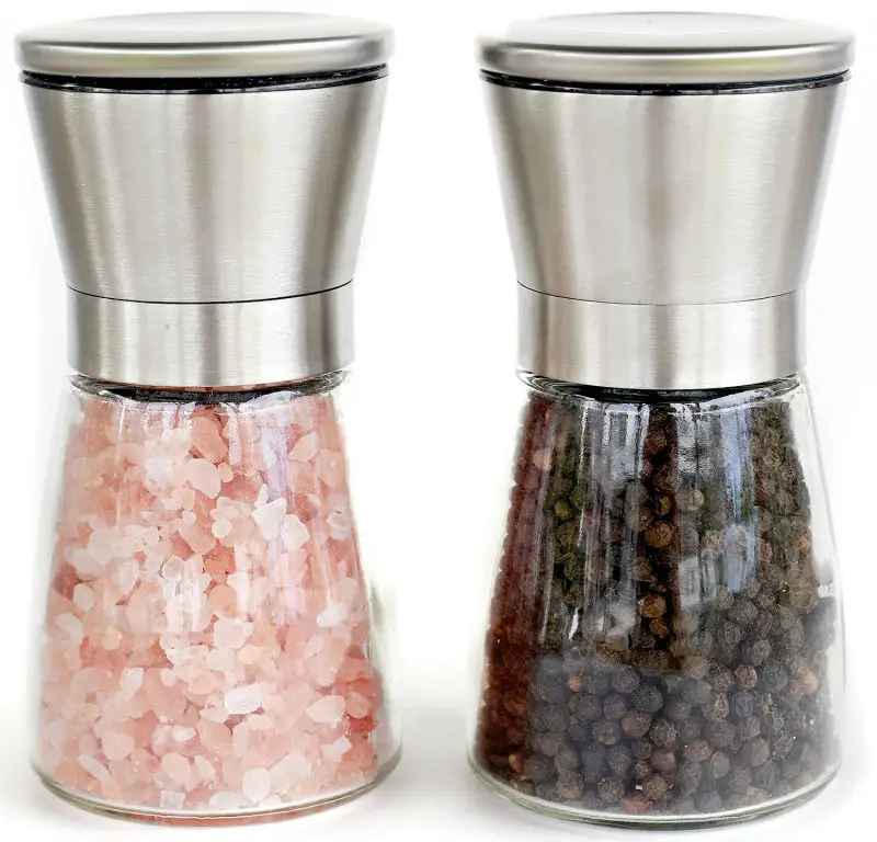 mill for garlic 2Pcs Manual pepper grinder,stainless steel cone