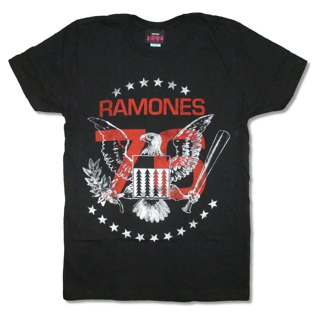 The Ramones Tour 1976 Мужская черная футболка новая официальная Модная стильная мужская