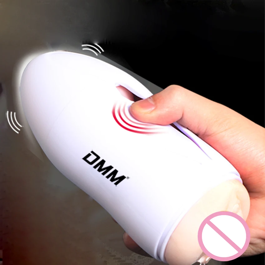 DMM Мужской мастурбатор с двойным отверстием Мягкий TPE реалистичный рот