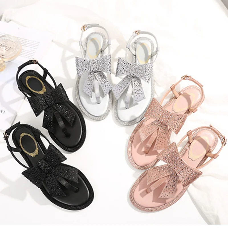Goedkoop Nieuwe 2018 vrouwen sandalen zijde diamant schoenen zomer fashional echt luxe designer comfortabele schoenen vrouwelijke