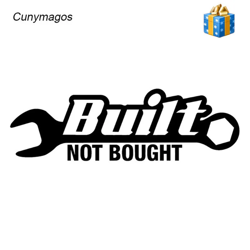 Funny Built NOT BOUGHT Wrench Car Sticker Motorcycle Decal Auto Wall Door Styling Vinyl for 16.3cm*5.3cm | Автомобили и мотоциклы