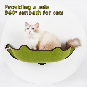 

DogLemi Cat Bed Pet Window Bed House Window Perch Natural felt Cat Hammock Window Seat for Cats Bed House Pet Accessories