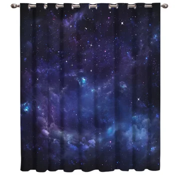 

Star Universe Window Treatments Curtains Valance Room Curtains Large Window Window Blinds Bathroom Outdoor Kitchen Decor Kids