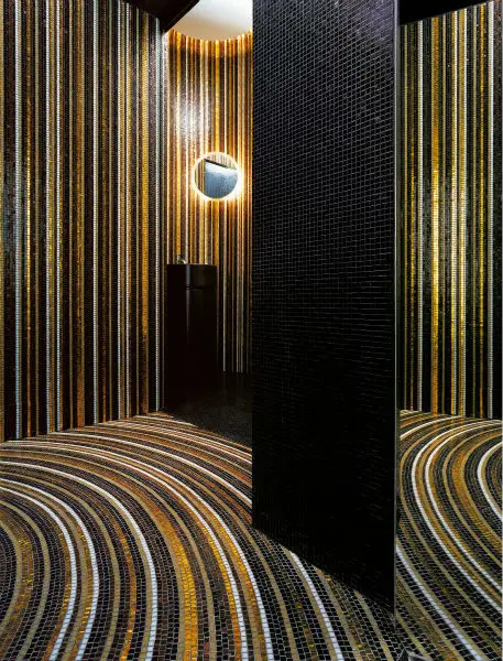 digital strip gold mosaic