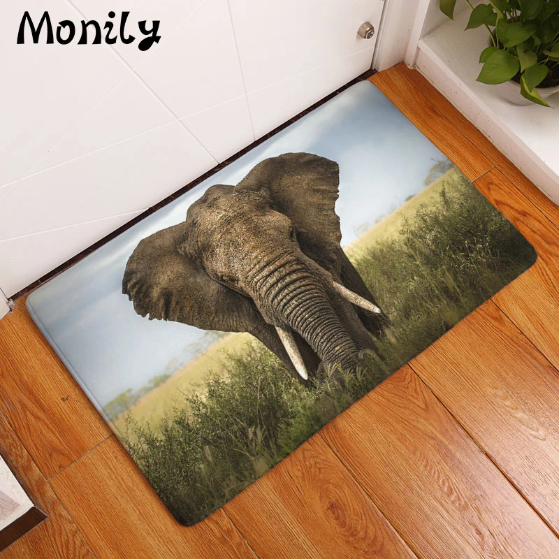 Monily Wholesale Anti Slip Floor Mat Waterproof India Elephants Carpets