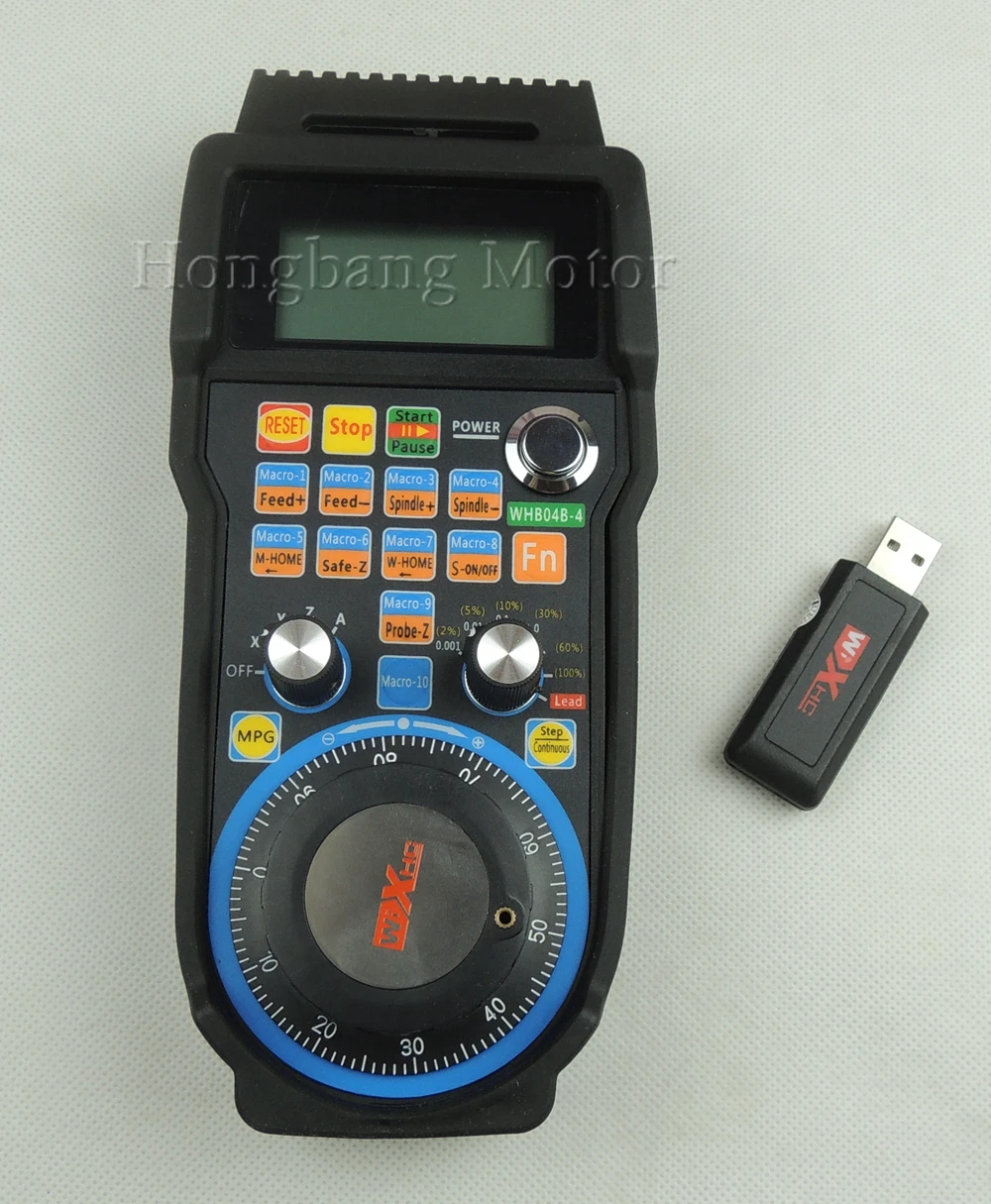 Máquina de grabado volante de control remoto mach3 MPG USB rueda de mano inalámbrica para CNC 3 eje