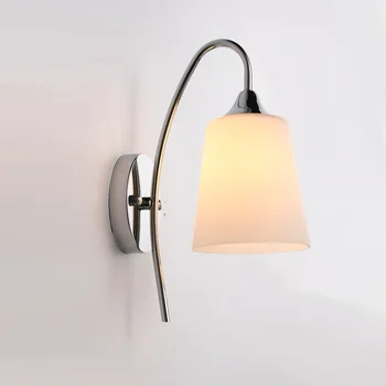 

Romantic Warm Bedroom Bedside Lamp Wall Light Fixture E27 110V 220V Walkway Corridor Stairs Lamps Glass Sconce Indoor Lighting