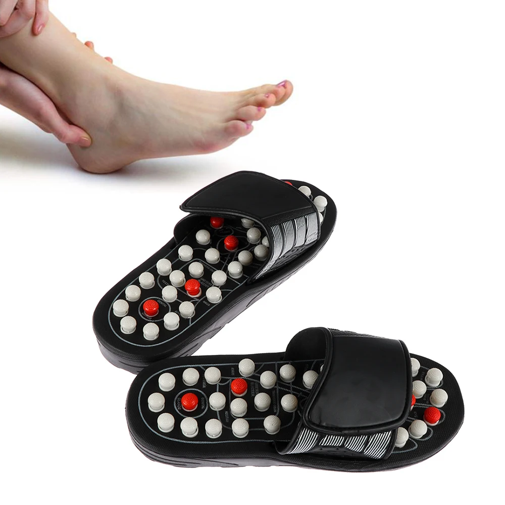 1 пара массаж ног тапочки акупунктурная терапия Массажная обувь или акупунктурная точка ноги активирующий рефлексологический инструмент для ухода за ногами