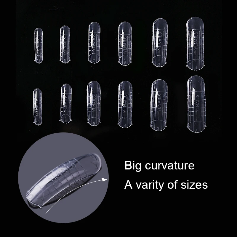 120 шт прозрачные формы для ногтей, акриловые накладные ногти, полное покрытие, быстрое строительство, формочки для ногтей, двойная форма, инструменты для наращивания ногтей, наборы