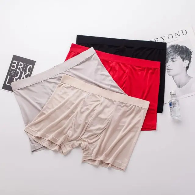 1 PC Silk Thin Type Men's Underwear Boxer Size L XL 2XL 3XL SG109