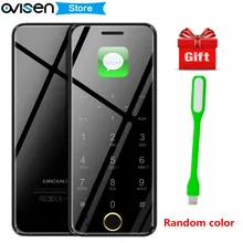 Супер Мини Кредитная карта мобильный телефон Ulcool V66 Bluetooth Dialer 1,67 дюймов ультра тонкий металлический корпус анти потеря маленькие мобильные телефоны pk v36