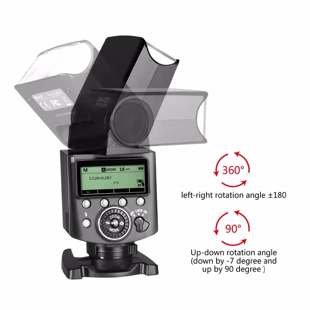 MEKE Meike MK-420F LCD Multi-Functional Long