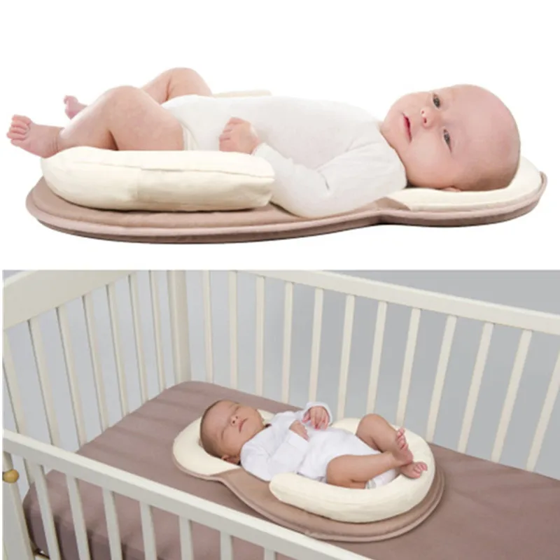 

Dropship High quality pillow Newborn Baby Infant Sleep Positioner Prevent Flat Head Shape Anti Roll Pillow