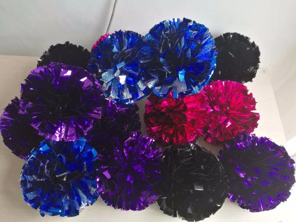 Профессиональный группа поддержки pom poms 6 &quot4&quot 2 5 &quotметаллический помпон
