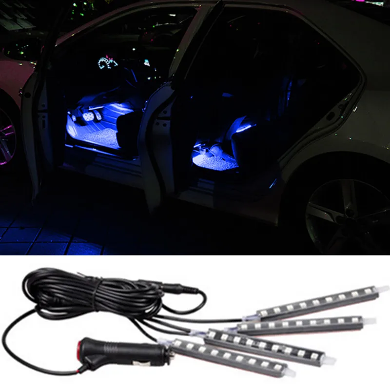 4x9led Car Suv Interior Light Atmosphere Decorative Light