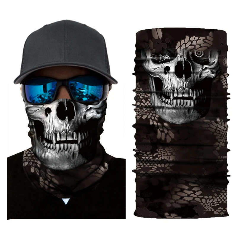 

Biker Balaclava Motorcycle Mask Face Shield Skull Face Masks Ghost Cycling Ski Bandanas Mascara Moto Motosiklet Mask