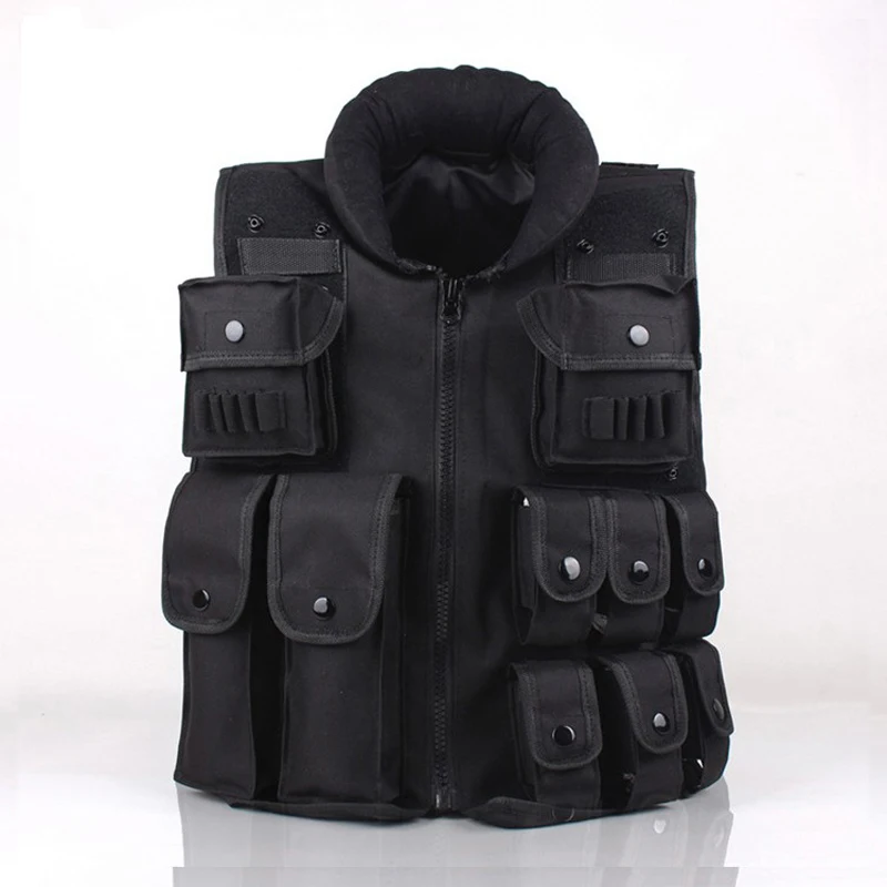 Black Hunting Military Tactical Ves Army Airsoft Swat Vests CS Wargame ...